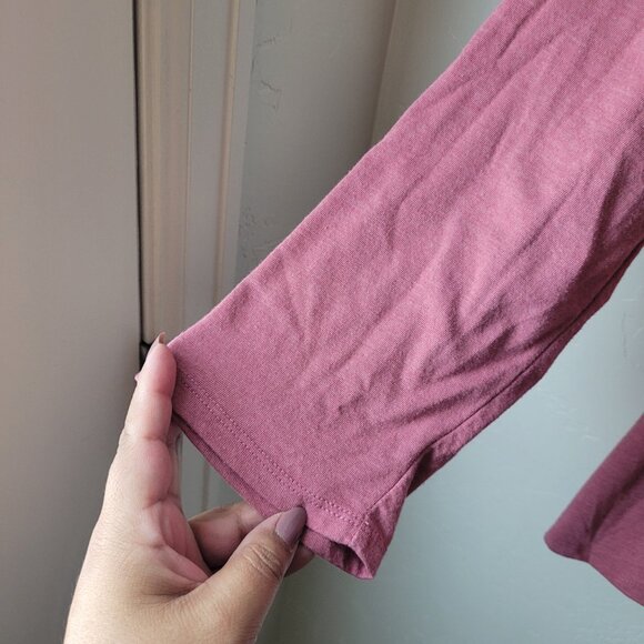 Terra & Sky Mauve Long Sleeve Blouse - Picture 6 of 6